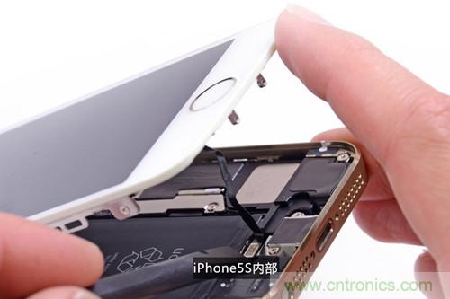 土豪金iPhone 5S拆解：內(nèi)部結(jié)構(gòu)升級，維修難度增加