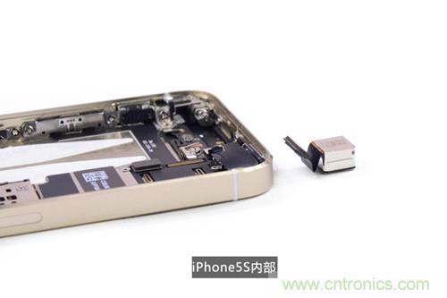 土豪金iPhone 5S拆解：內(nèi)部結(jié)構(gòu)升級，維修難度增加
