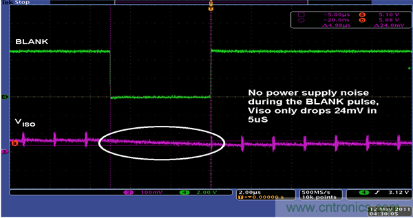 利用isoPower器件屏蔽電源，從而提高精度