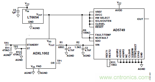 10kHz MEMS加速度計，提供4mA至20mA輸出，適合狀態監控應用