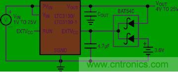 超越傳統供電的超低 IQ 降壓-升壓型轉換器