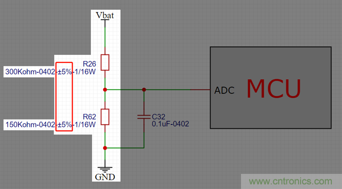 電池電壓偵測(cè)電路&ldquo;踩坑&rdquo;：分壓電阻的精度竟然是5%，不是1%