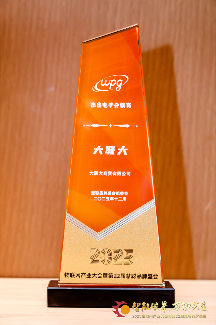 二十載深耕，今朝加冕：大聯(lián)大獲物聯(lián)網(wǎng)大會公認(rèn)“杰出電子分銷商”殊榮