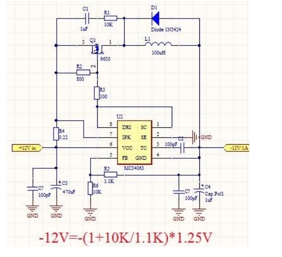 如何從正電壓電源獲得負電壓，正電壓轉負電壓的方法圖解