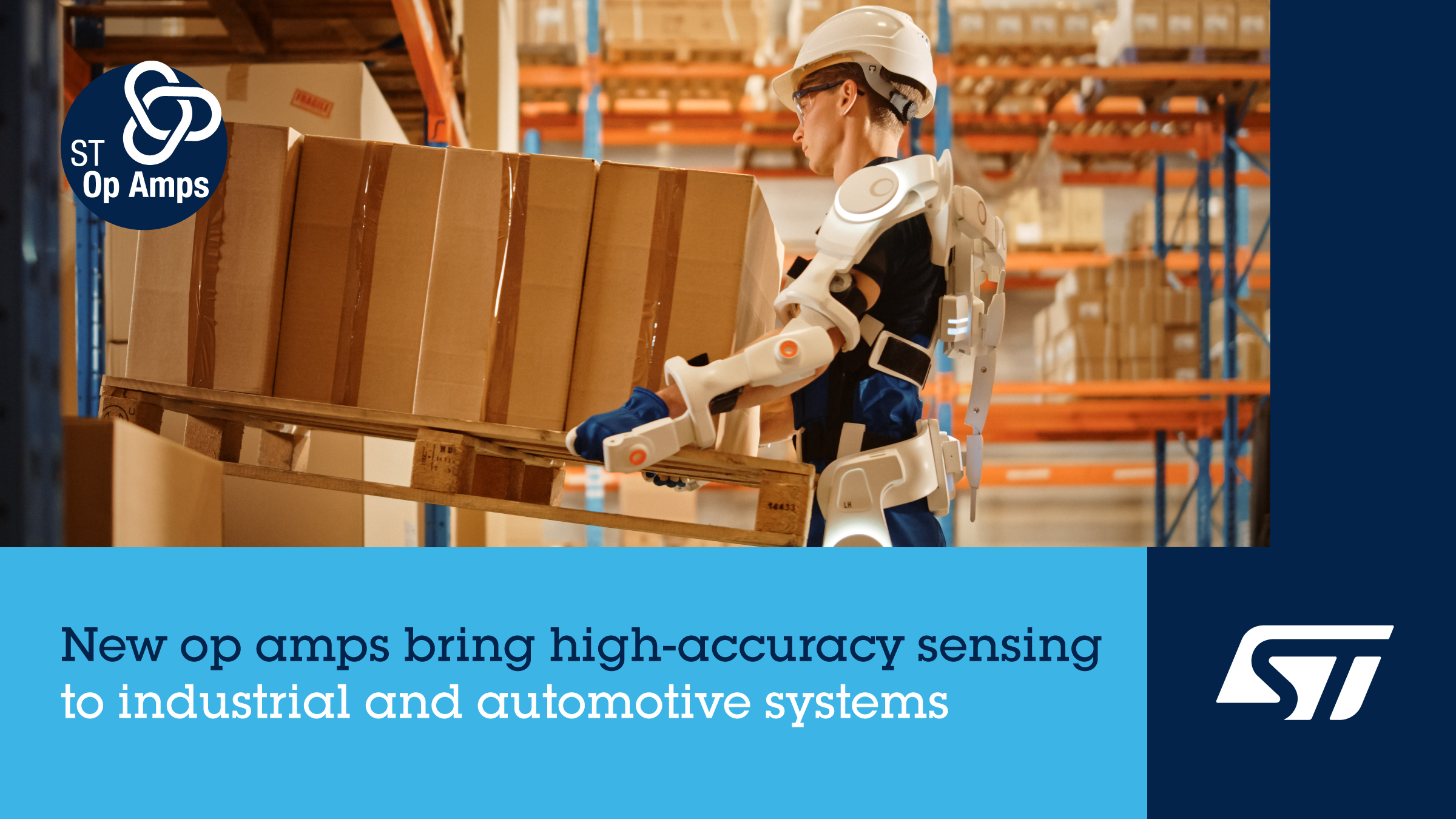 意法半導(dǎo)體運算放大器低失調(diào)，零溫漂，寬增益帶寬，提高測量準確度