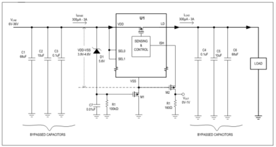 擴大40年期電源電壓范圍，從<300uA到3A無電阻電流檢測解決方案